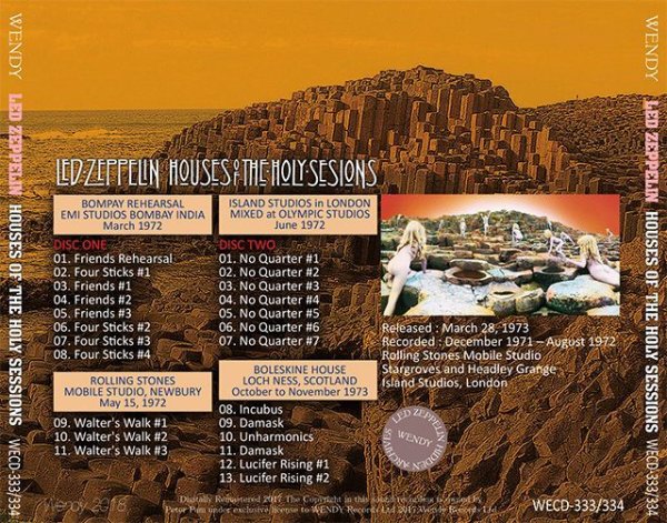 画像2: LED ZEPPELIN / HOUSES OF THE HOLY SESSIONS 【2CD】 (2)