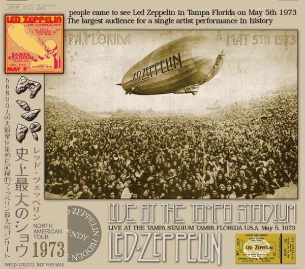 画像1: LED ZEPPELIN / LIVE AT THE TAMPA STADIUM 1973 【2CD】 (1)