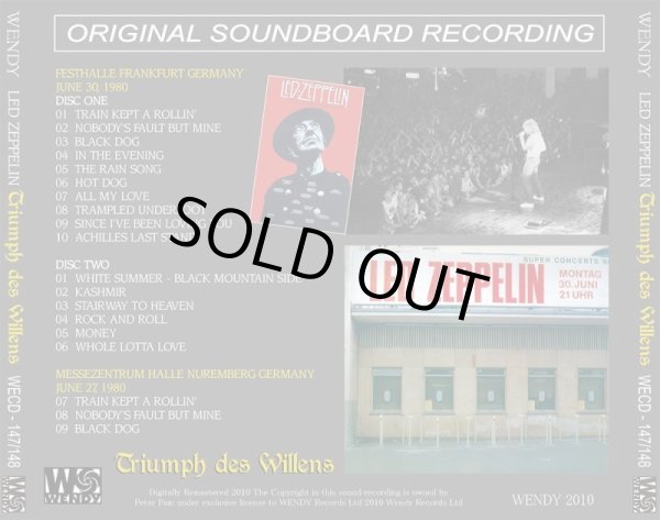 画像2: LED ZEPPELIN / TRIUMPH DES WILLENS 【2CD】 (2)