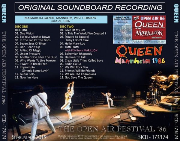 画像2: QUEEN / THE OPEN AIR FESTIVAL 1986 【2CD】 (2)