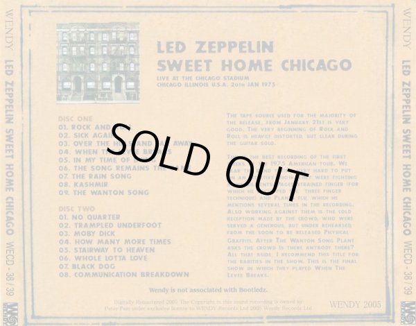 画像2: LED ZEPPELIN / SWEET HOME CHICAGO 【2CD】 (2)