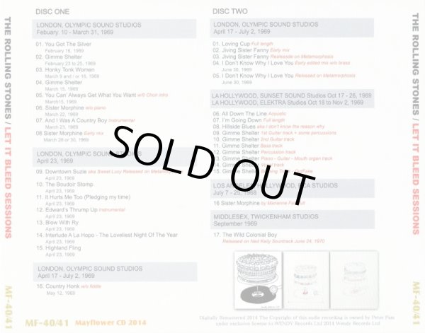 画像2: THE ROLLING STONES / LET IT BLEED SESSIONS 【2CD】 (2)