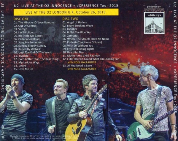 画像2: U2 / LIVE AT THE O2 2015 【2CD】 (2)