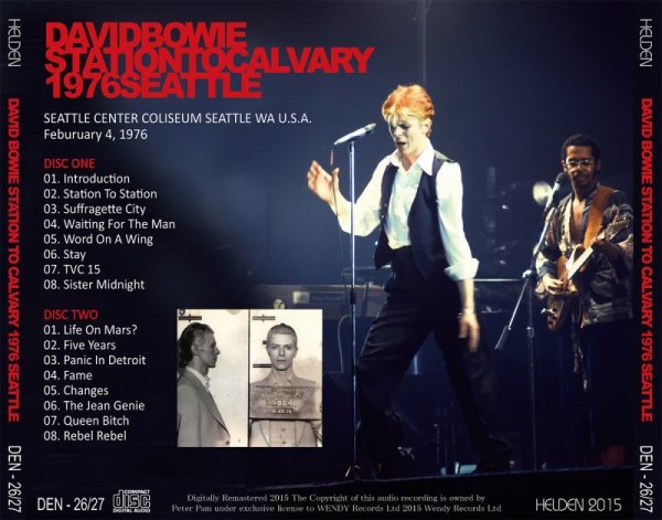 画像2: DAVID BOWIE / STATION TO CALVARY SEATTLE 1976 【2CD】 (2)