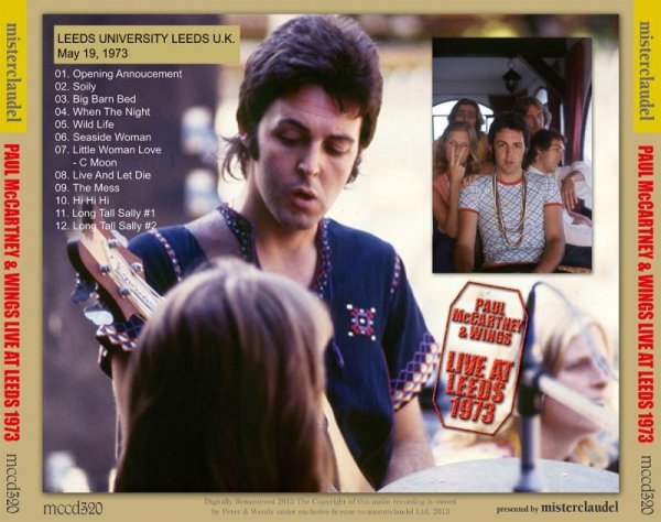 画像2: PAUL McCARTNEY / LIVE AT LEEDS 1973 【1CD】 (2)