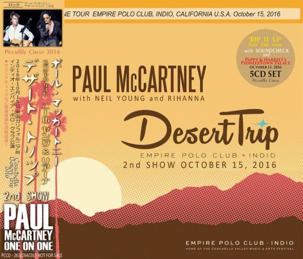 画像1: PAUL McCARTNEY / DESERT TRIP 2nd SHOW 【5CD】 (1)