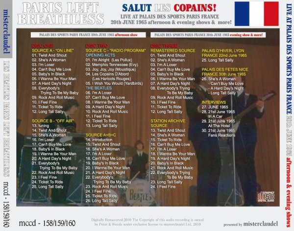 画像4: THE BEATLES / PARIS LEFT BREATHLESS 【3CD+2DVD】 (4)
