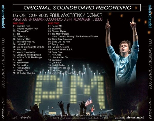 画像2: PAUL McCARTNEY / DENVER 2005 【2CD】 (2)