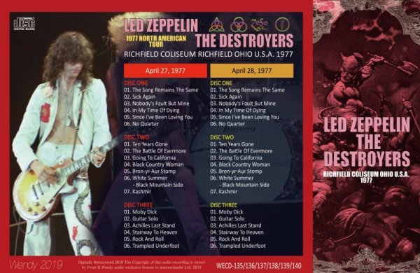 画像2: LED ZEPPELIN / THE DESTROYERS 1977 6CD (2)