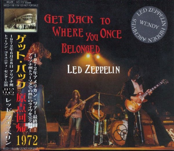 画像1: LED ZEPPELIN / GET BACK TO WHERE YOU ONCE BELONGED 【3CD】 (1)
