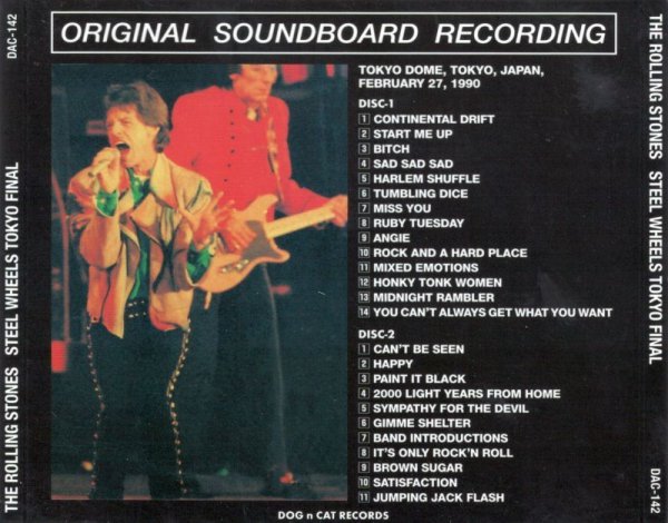 画像2: DAC-142 STEEL WHEELS TOKYO FINAL 【2CD】 (2)