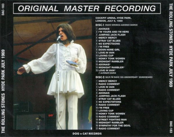 画像2: DAC-183 HYDE PARK JULY 1969 【2CD】 (2)