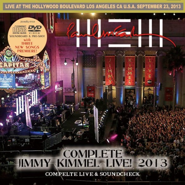 画像1: PAUL McCARTNEY / COMPLETE JIMMY KIMMEL LIVE! 【CD+DVD】 (1)