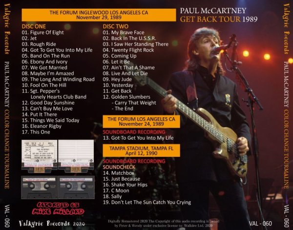 画像2: PAUL McCARTNEY 1989 COLOR CHANGE TOURMALINE 2CD (2)