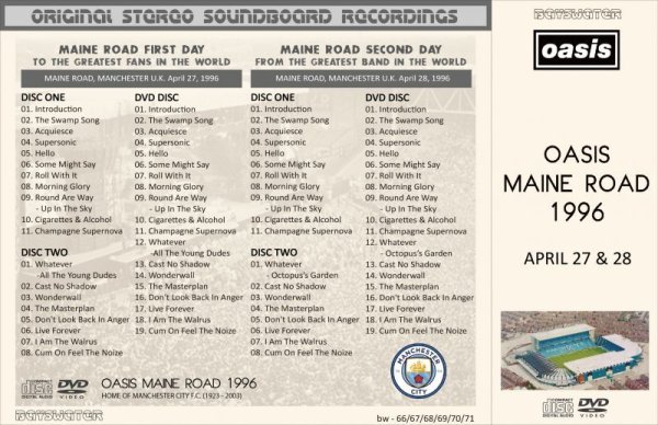 画像2: OASIS 1996 MAINE ROAD 4CD+2DVD with TOUR PROGRAM (2)