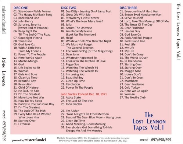 画像2: JOHN LENNON THE LOST LENNON TAPES VOL.1 3CD (2)