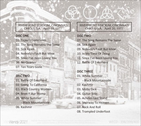 画像3: LED ZEPPELIN CINCINNATI BLIZZARD OF 1977 3CD (3)