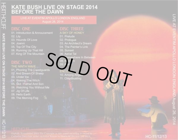 画像2: KATE BUSH / BEFORE THE DAWN 2014 【3CD】 (2)