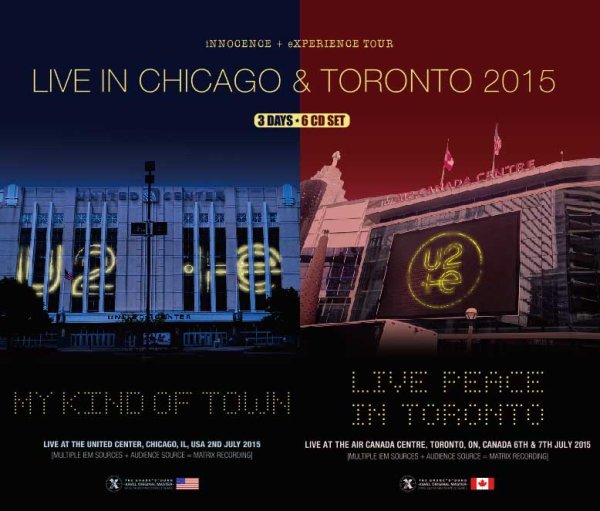 画像1: U2 2015 iNNOCENCE + eXPERIENCE Tour Live in Chicago & Toronto 6CD (1)