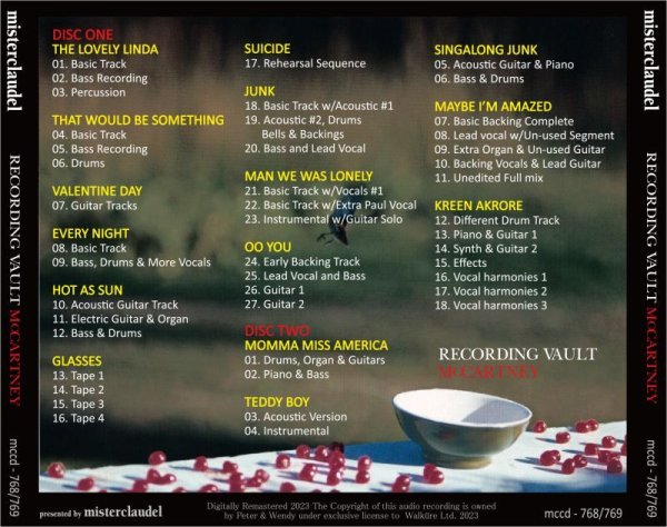 画像2: PAUL McCARTNEY RECORDING VAULT "McCARTNEY" 2CD (2)