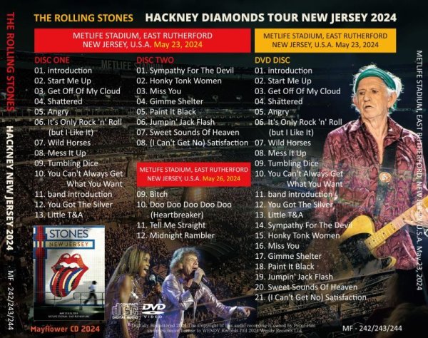 画像2: THE ROLLING STONES 2024 HACKNEY NEW JERSEY 2CD+DVD (2)
