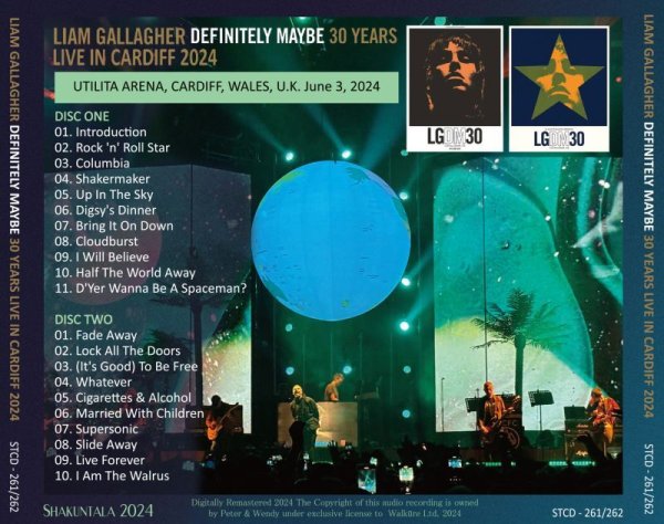 画像2: LIAM GALLAGHER 2024 DEFINITELY MAYBE 30 YEARS LIVE IN CARDIFF 2CD (2)
