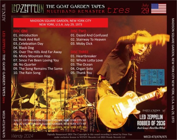 画像2: LED ZEPPELIN 1973 THE GOAT GARDEN TAPES tres 3CD (2)
