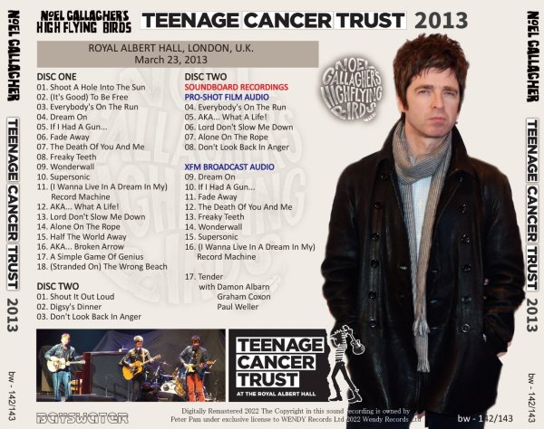 画像2: NOEL GALLAGHER 2013 TEENAGE CANCER TRUST 2CD (2)