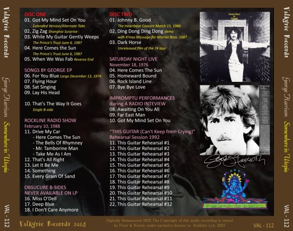 画像2: GEORGE HARRISON SOMEWHERE IN UTOPIA 2CD (2)