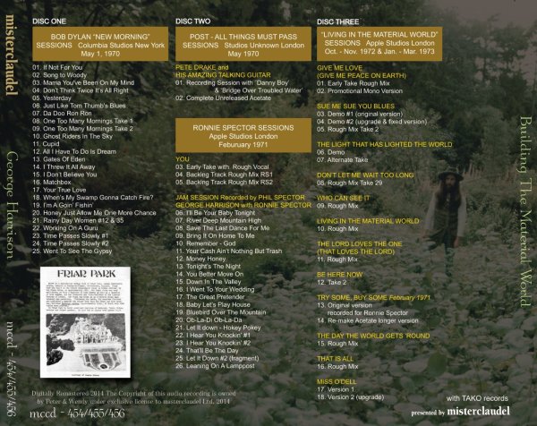 画像2: GEORGE HARRISON / BUILDING THE MATERIAL WORLD 【3CD】 (2)