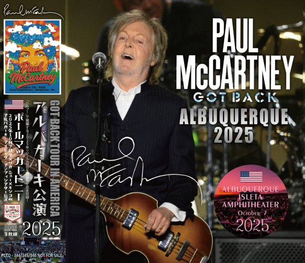 画像1: PAUL McCARTNEY 2025 GOT BACK ALBUQUERQUE 3CD (1)