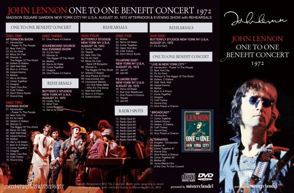 画像2: JOHN LENNON 1972 ONE TO ONE BENEFIT CONCERT 5CD+DVD (2)