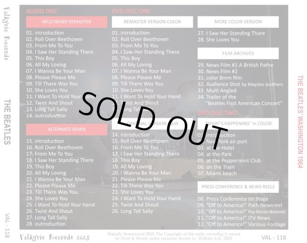 画像2: THE BEATLES 1964 THE BEATLES’ WASHINGTON CD+2DVD (2)