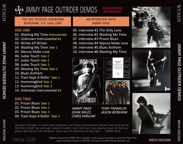 画像2: JIMMY PAGE OUTRIDER DEMOS 2CD (2)