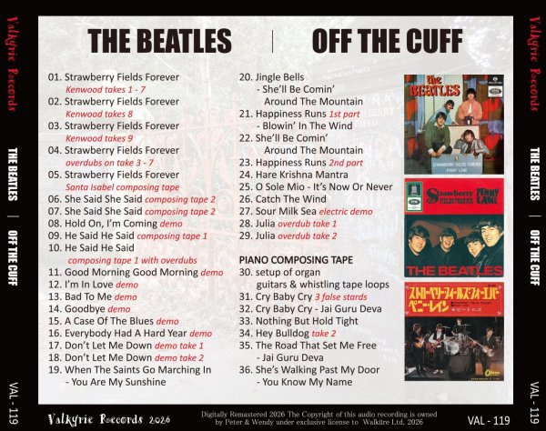 画像2: THE BEATLES OFF THE CUFF CD (2)