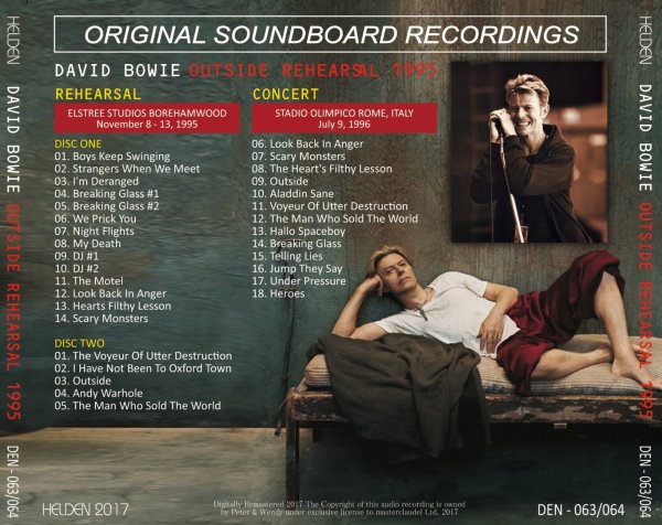 画像2: DAVID BOWIE 1995 OUTSIDE REHEARSAL 2CD (2)