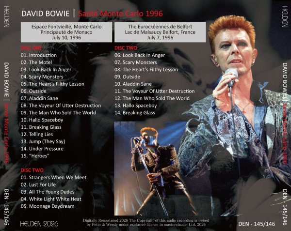 画像2: DAVID BOWIE 1996 SANTE MONTE CARLO 2CD (2)