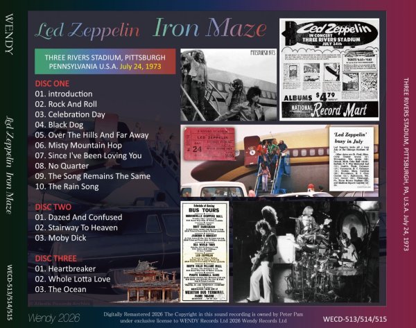 画像2: LED ZEPPELIN 1973 IRON MAZE 3CD (2)