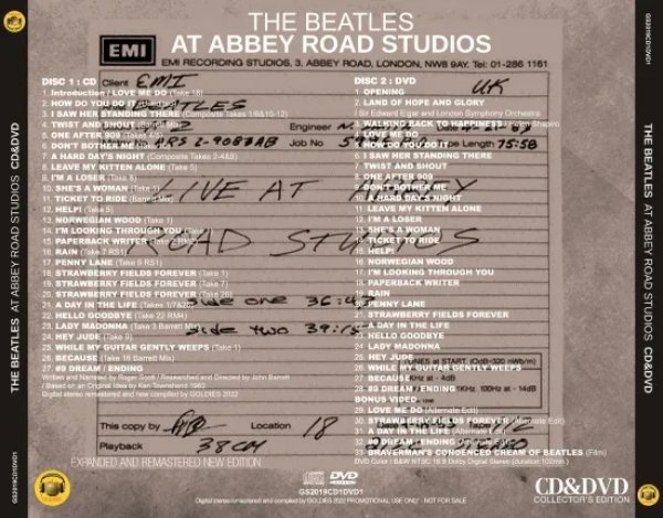 画像2: THE BEATLES / AT ABBEY ROAD STUDIOS - EXPANDED AND REMASTERED NEW EDITION (1CD+1DVD) (2)