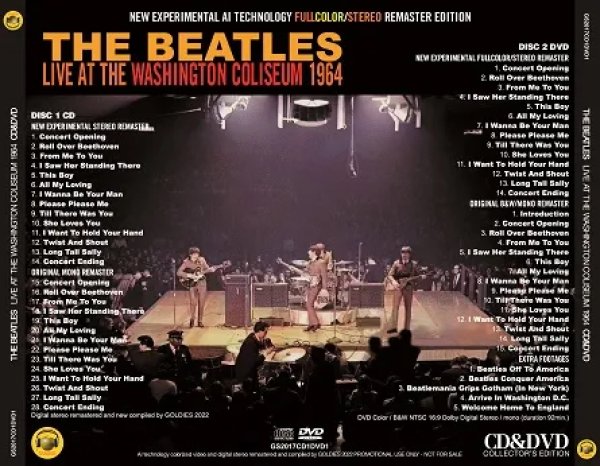 画像2: THE BEATLES / LIVE AT THE WASHINGTON COLISEUM 1964 (1CD+1DVD) (2)