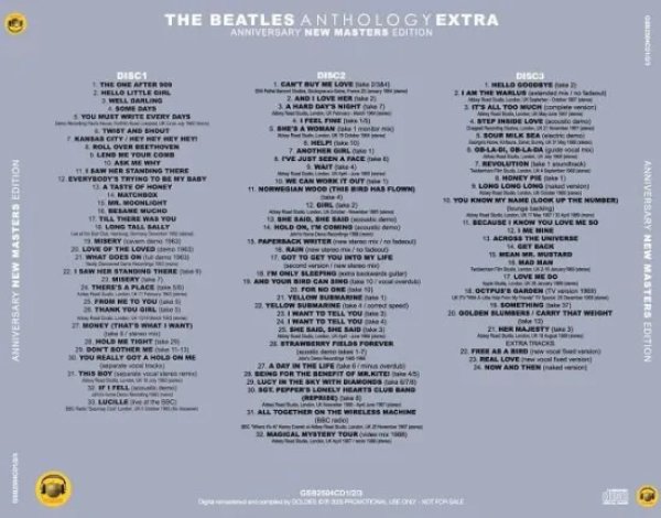 画像2: THE BEATLES / ANTHOLOGY EXTRA : ANNIVERSARY EDITION (3CD) (2)