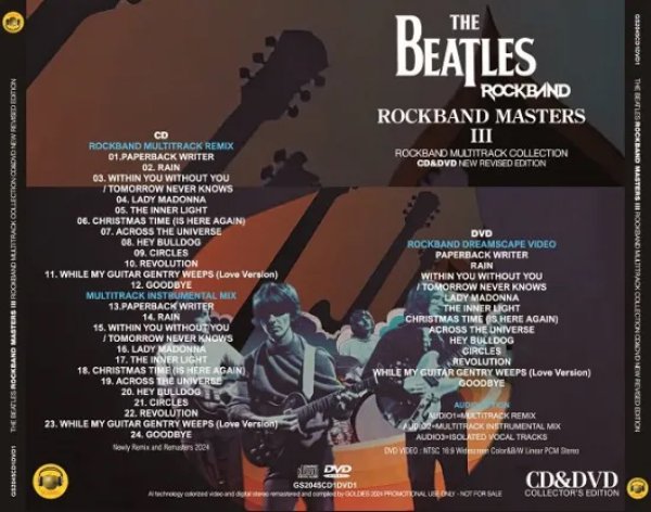 画像2: THE BEATLES / ROCKBAND MASTERS III : ROCKBAND MULTITRACK COLLECTION (CD+DVD) (2)