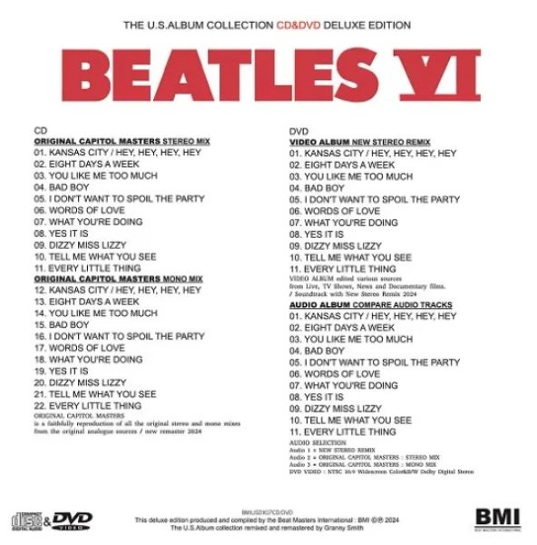 画像2: THE BEATLES / BEATLES VI THE U.S.ALBUM COLLECTION (CD+DVD) (2)
