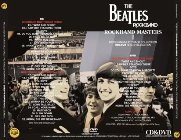 画像2: THE BEATLES / ROCKBAND MASTERS I : ROCKBAND MULTITRACK COLLECTION (CD+DVD) (2)