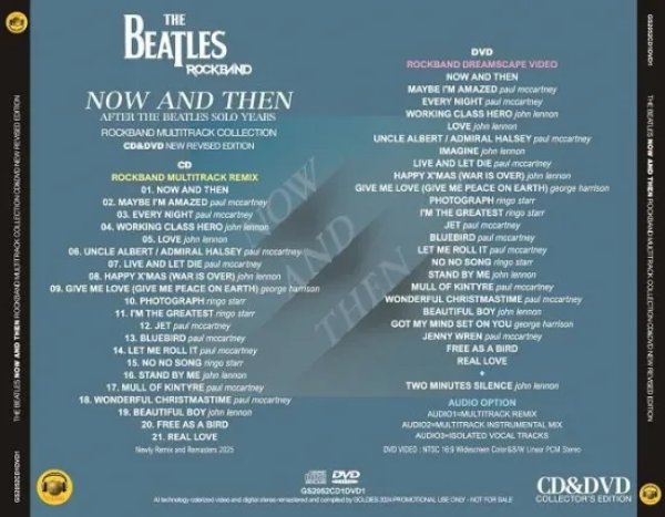 画像2: THE BEATLES / NOW AND THEN : ROCKBAND MULTITRACK COLLECTION (CD+DVD) (2)