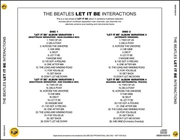 画像2: THE BEATLES / "LET IT BE" INTERACTIONS (2CD) (2)