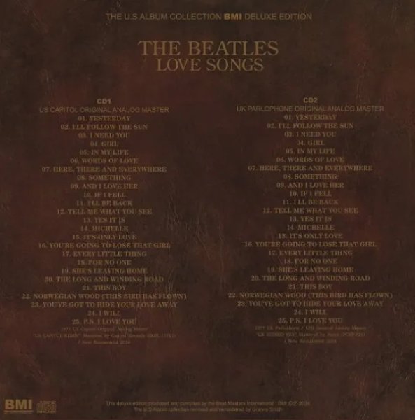 画像2: THE BEATLES / LOVE SONGS THE U.S.ALBUM COLLECTION (2CD+DVD) (2)