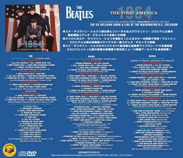 画像2: THE BEATLES / THE FIRST AMERICA 1964 (CD+2DVD) (2)