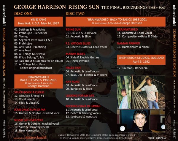 画像2: GEORGE HARRISON RISING SUN 1988－2001 THE FINAL RECORDINGS 2CD (2)