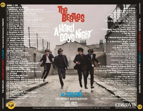 画像2: THE BEATLES / A HARD DAY'S NIGHT in COLOR! - THE MOVIE RESTORATION (1CD+1DVD) (2)